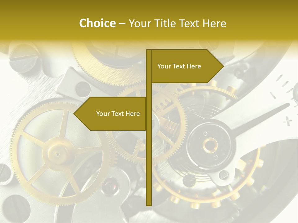 Watch Wheel Circle PowerPoint Template