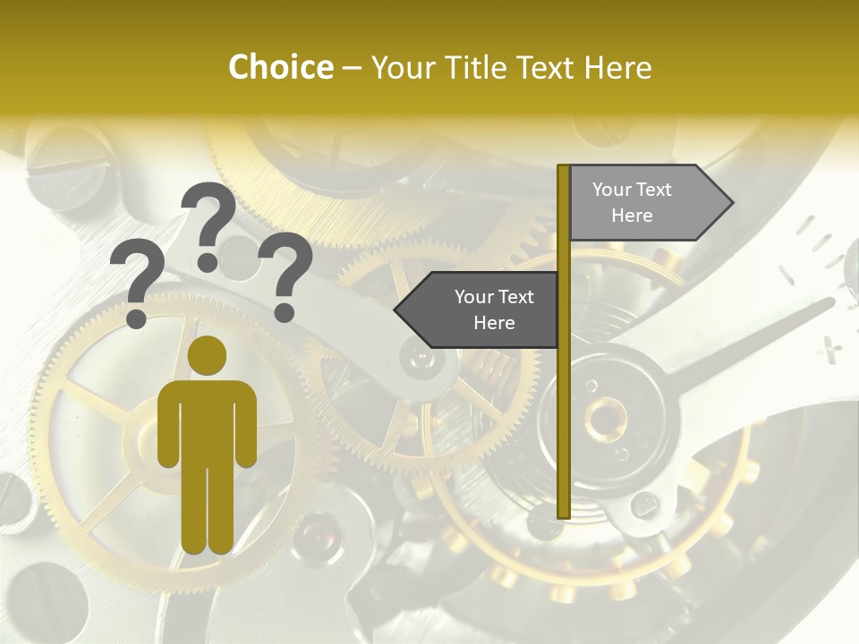 Watch Wheel Circle PowerPoint Template