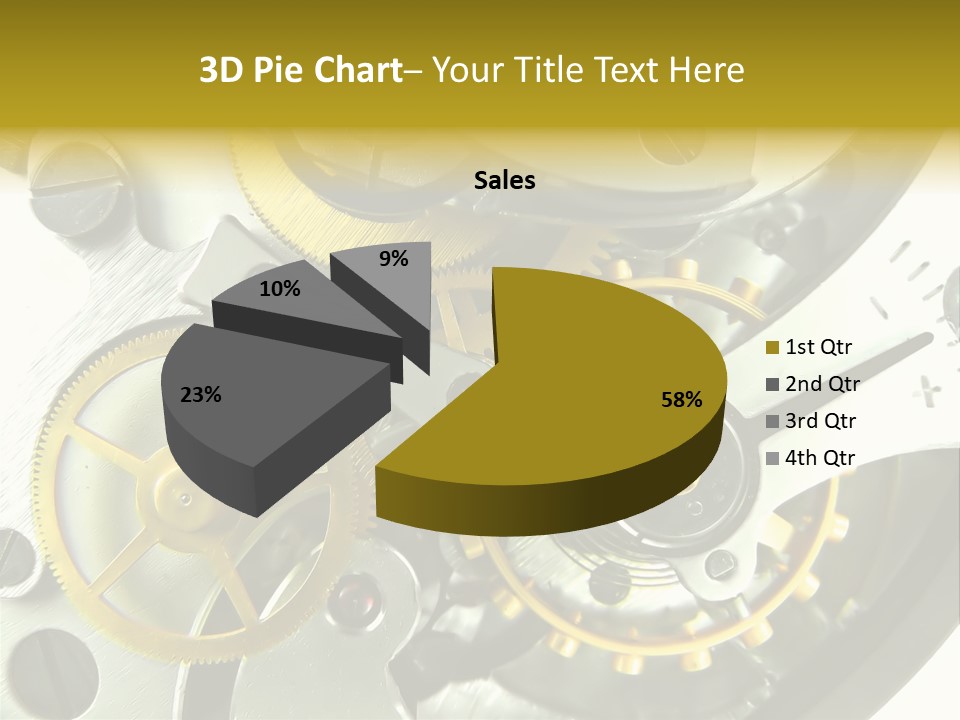 Watch Wheel Circle PowerPoint Template