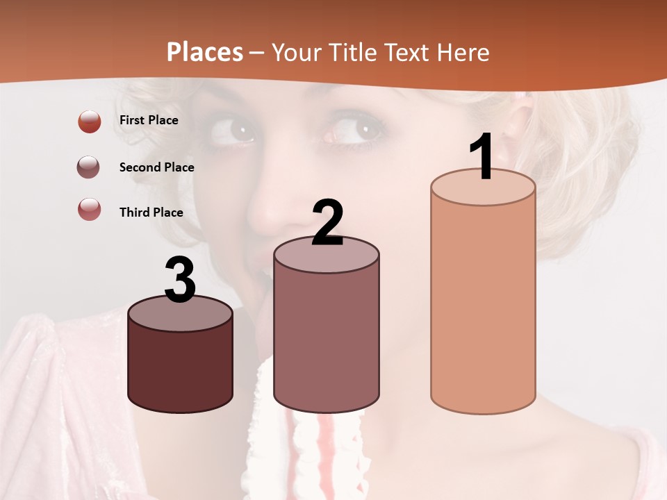 Person Blond Alone PowerPoint Template