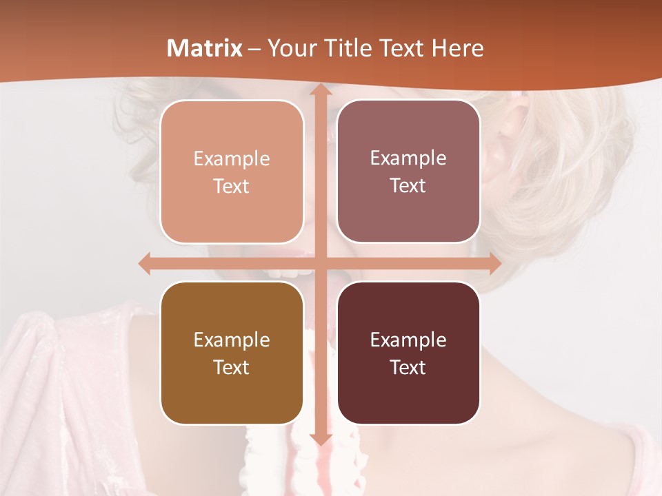 Person Blond Alone PowerPoint Template