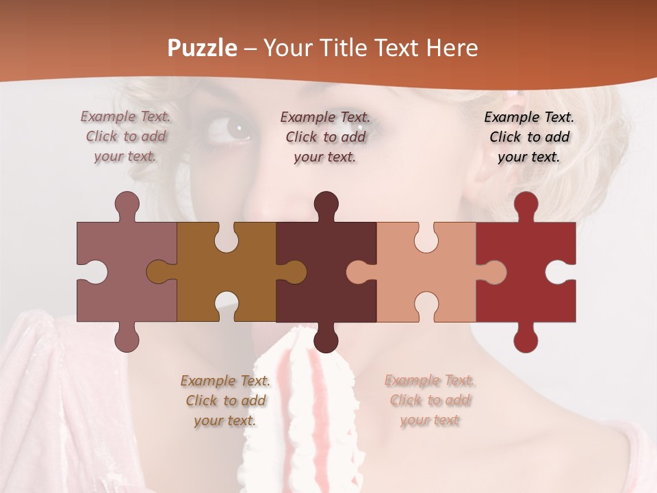 Person Blond Alone PowerPoint Template