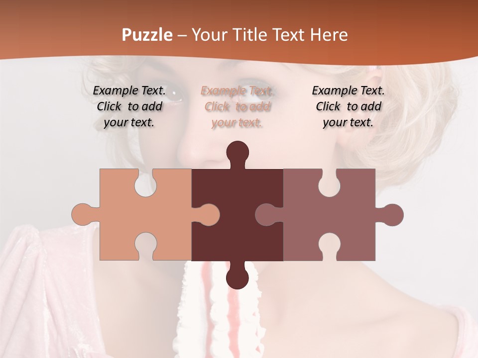 Person Blond Alone PowerPoint Template