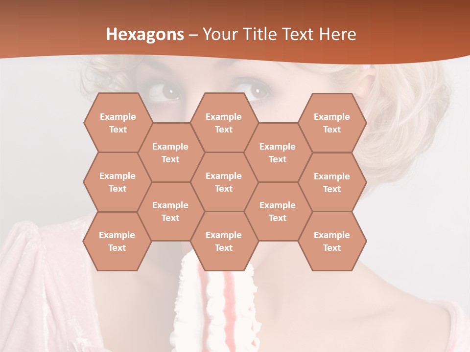 Person Blond Alone PowerPoint Template