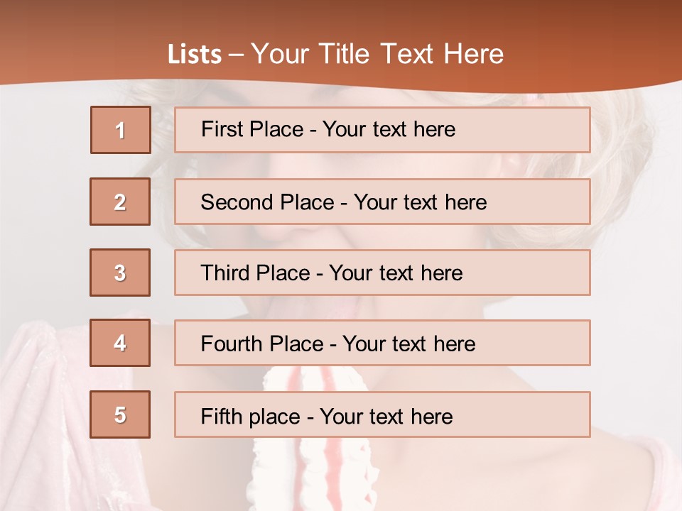 Person Blond Alone PowerPoint Template