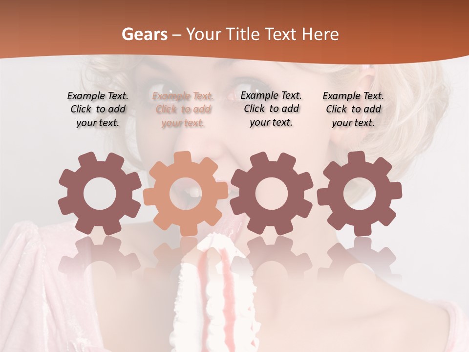 Person Blond Alone PowerPoint Template