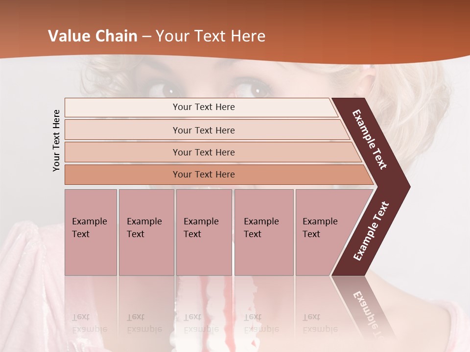 Person Blond Alone PowerPoint Template