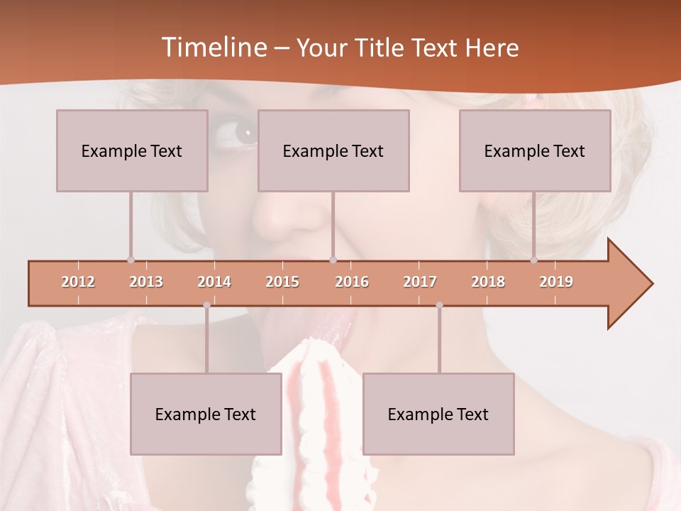Person Blond Alone PowerPoint Template