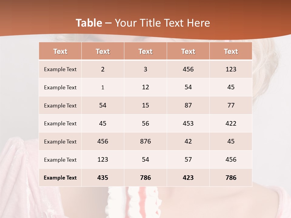 Person Blond Alone PowerPoint Template