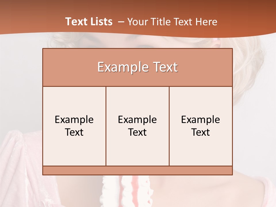 Person Blond Alone PowerPoint Template