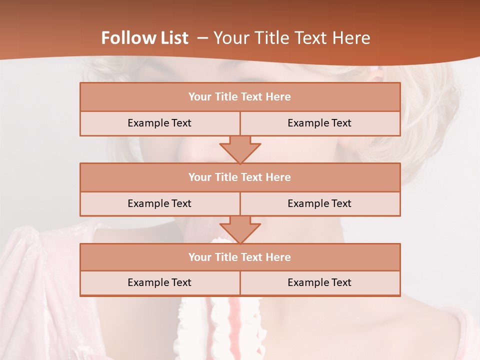 Person Blond Alone PowerPoint Template