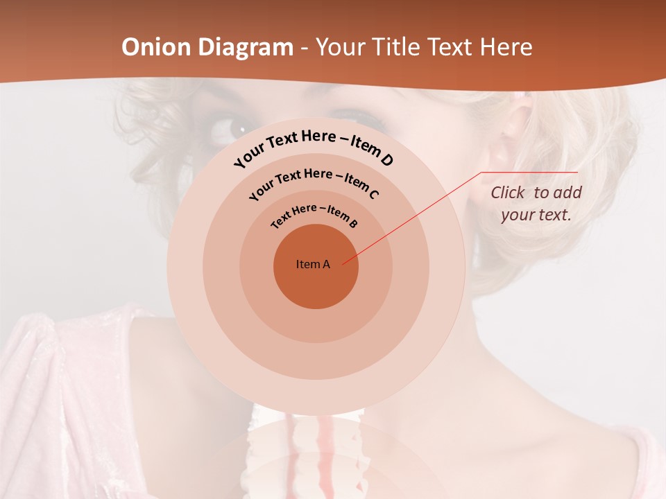 Person Blond Alone PowerPoint Template