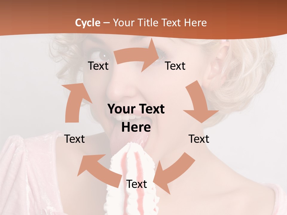 Person Blond Alone PowerPoint Template