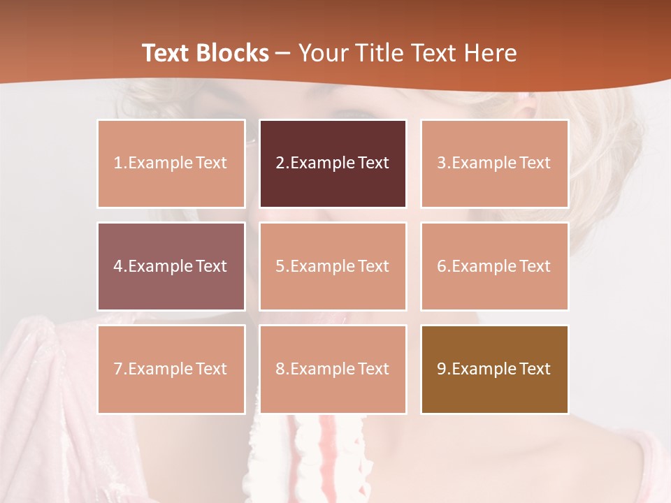 Person Blond Alone PowerPoint Template