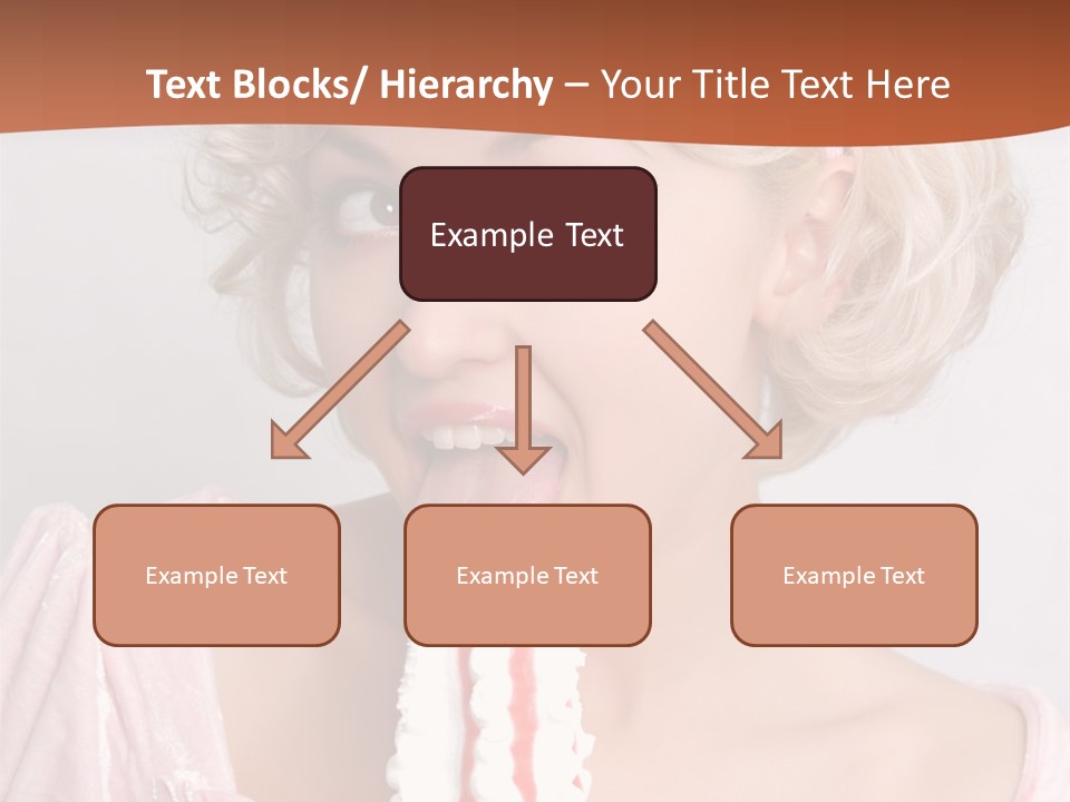 Person Blond Alone PowerPoint Template