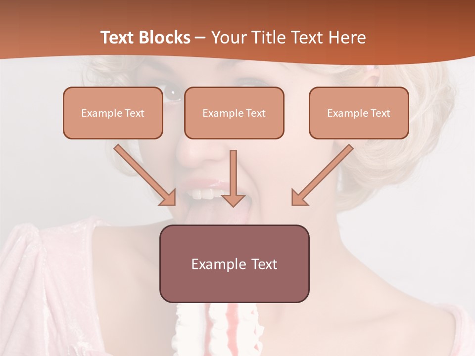 Person Blond Alone PowerPoint Template