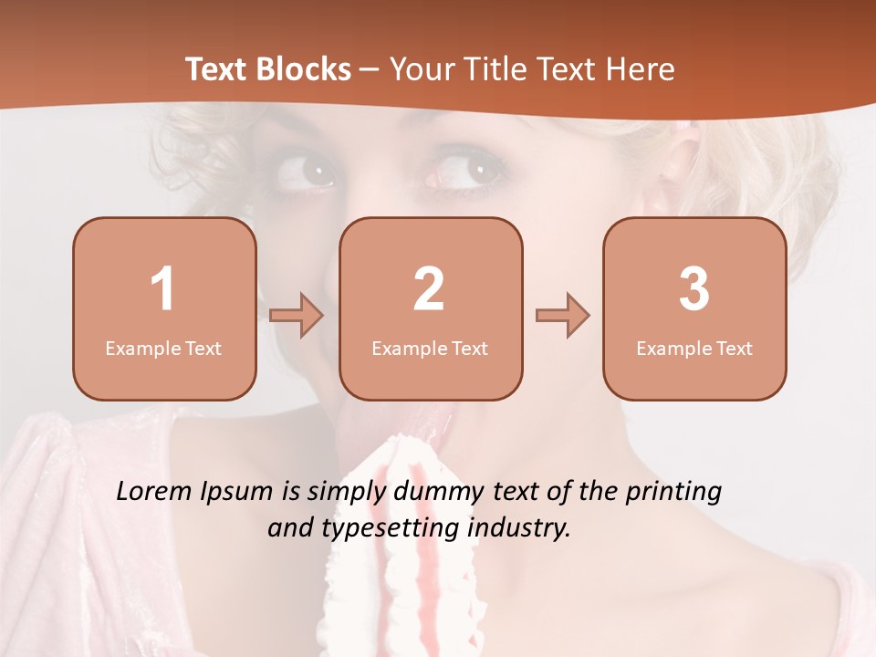 Person Blond Alone PowerPoint Template