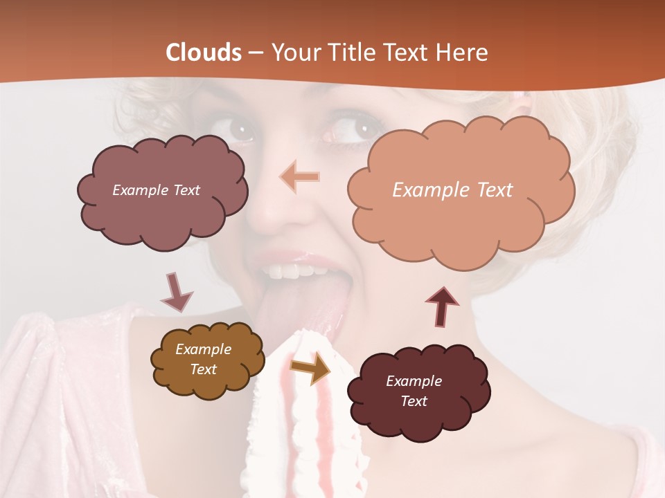 Person Blond Alone PowerPoint Template