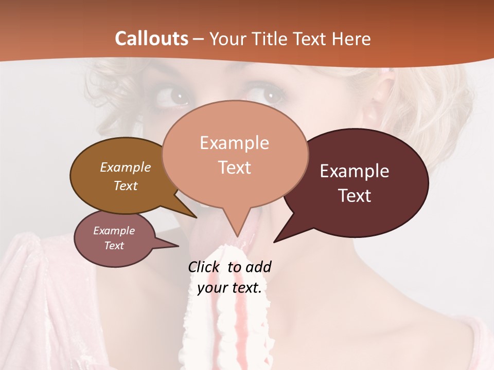 Person Blond Alone PowerPoint Template