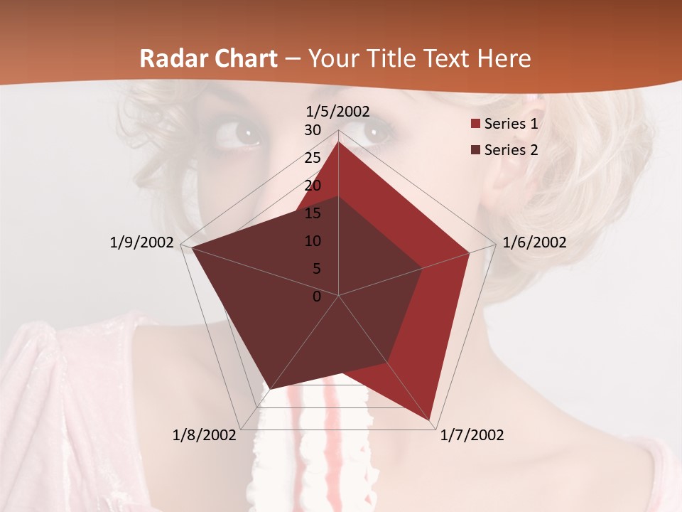 Person Blond Alone PowerPoint Template