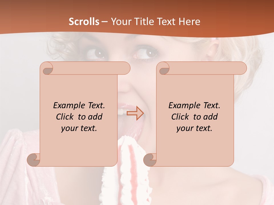 Person Blond Alone PowerPoint Template