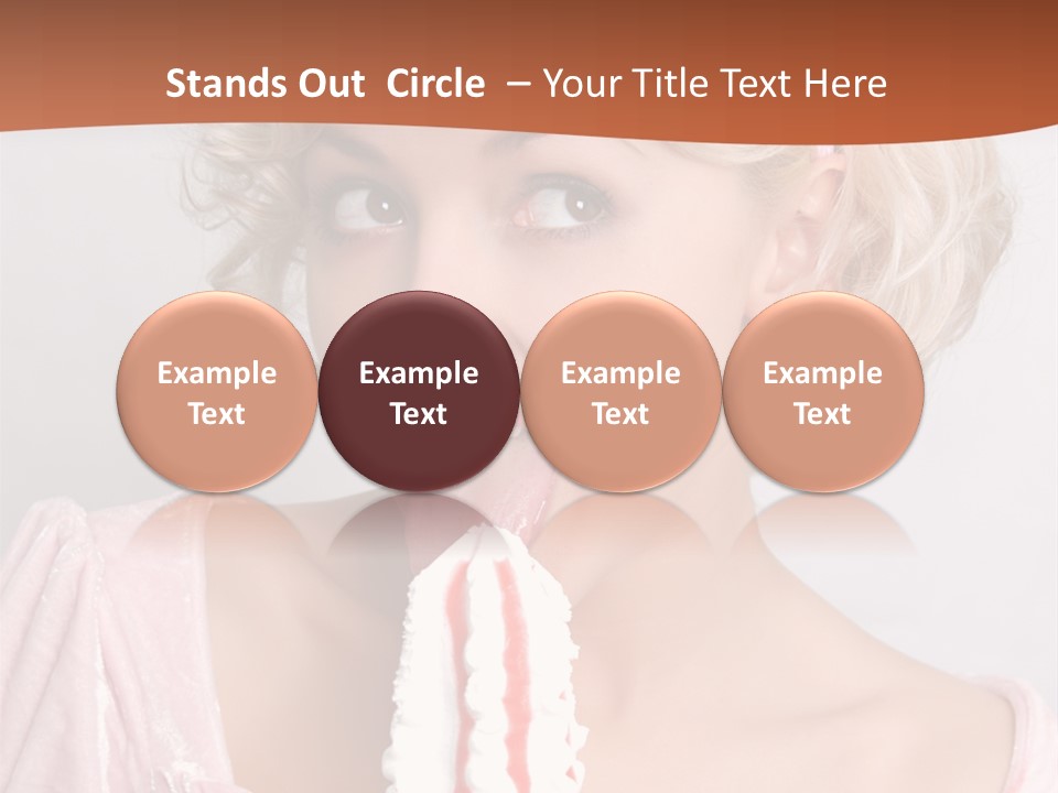 Person Blond Alone PowerPoint Template