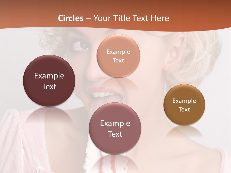 Person Blond Alone PowerPoint Template