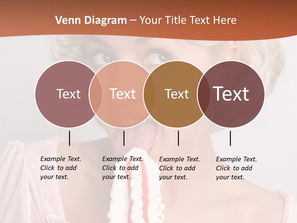 Person Blond Alone PowerPoint Template