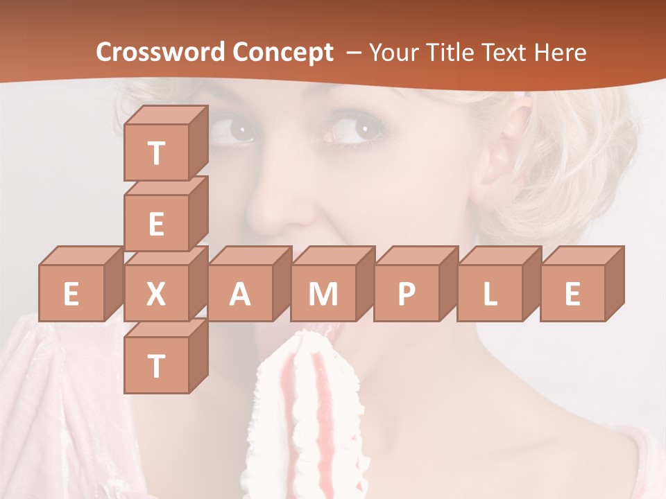 Person Blond Alone PowerPoint Template