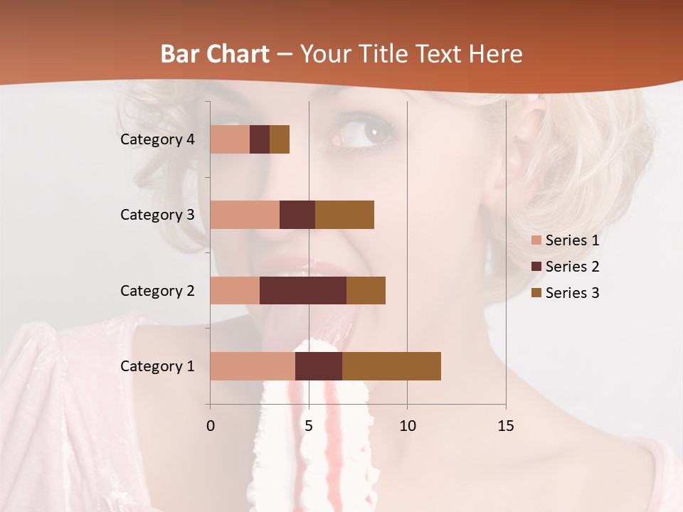 Person Blond Alone PowerPoint Template