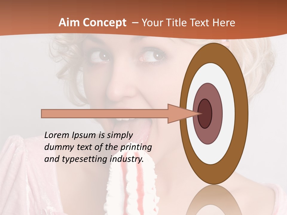 Person Blond Alone PowerPoint Template