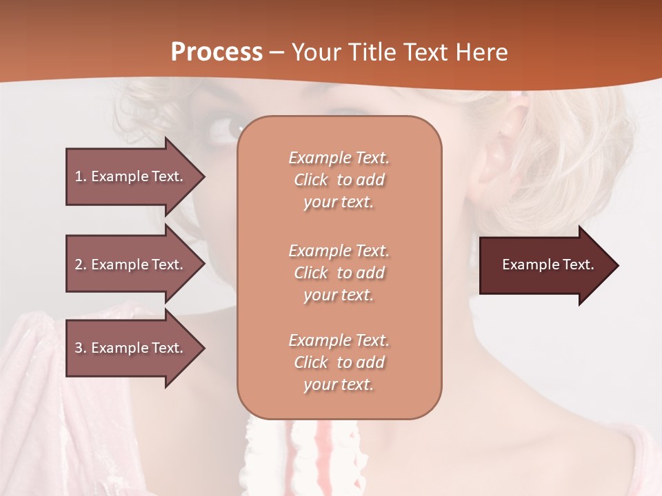 Person Blond Alone PowerPoint Template