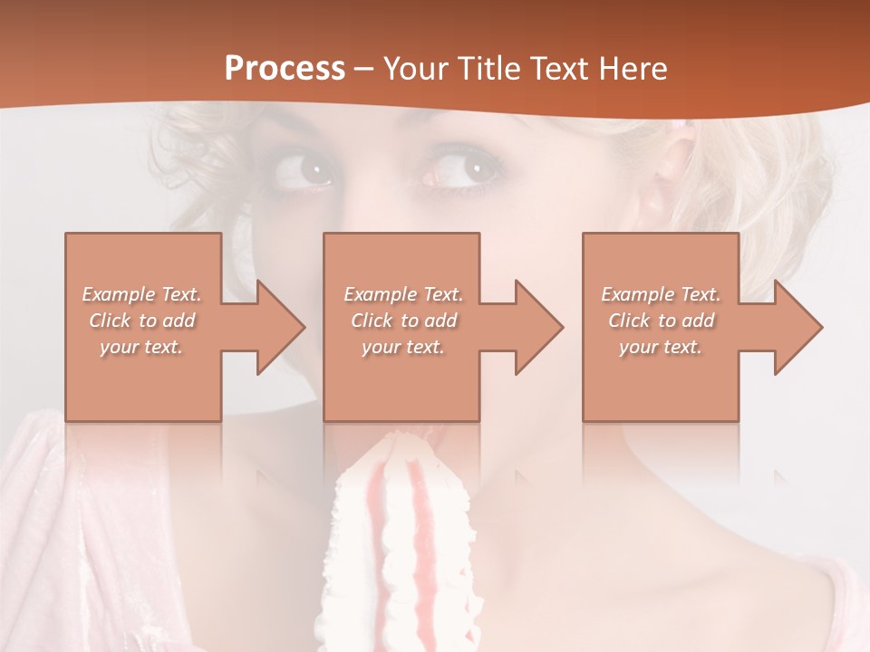 Person Blond Alone PowerPoint Template