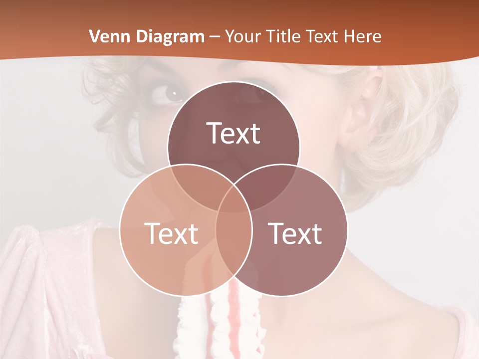 Person Blond Alone PowerPoint Template