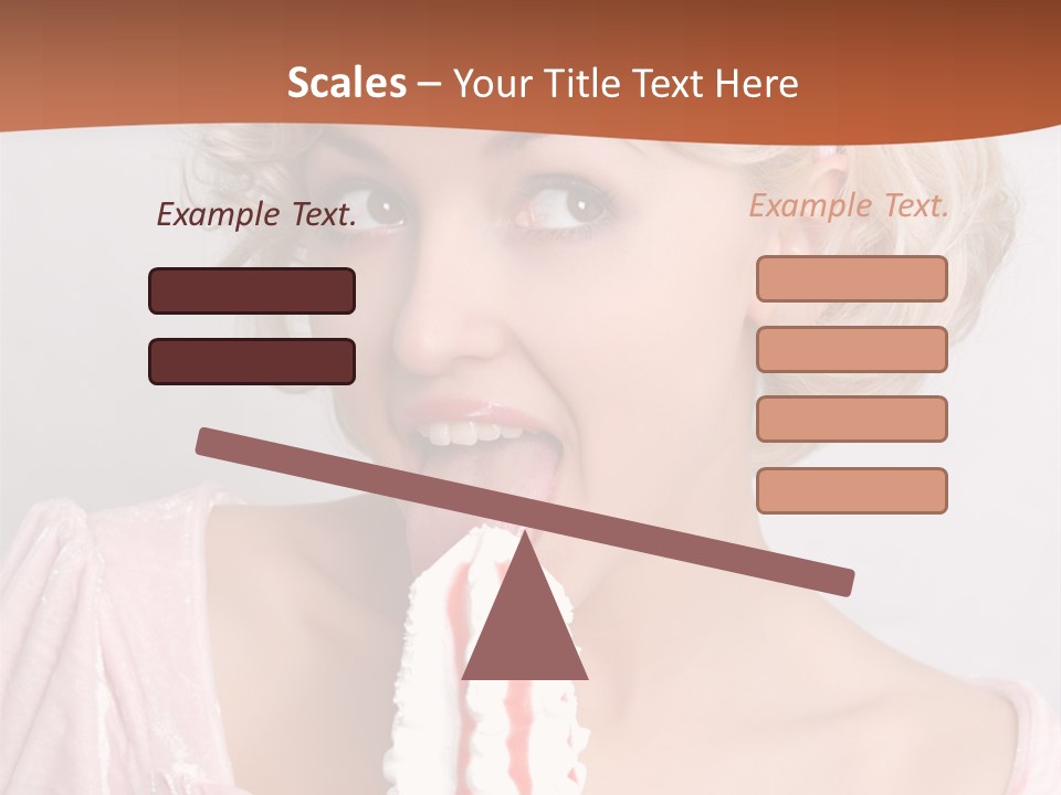 Person Blond Alone PowerPoint Template