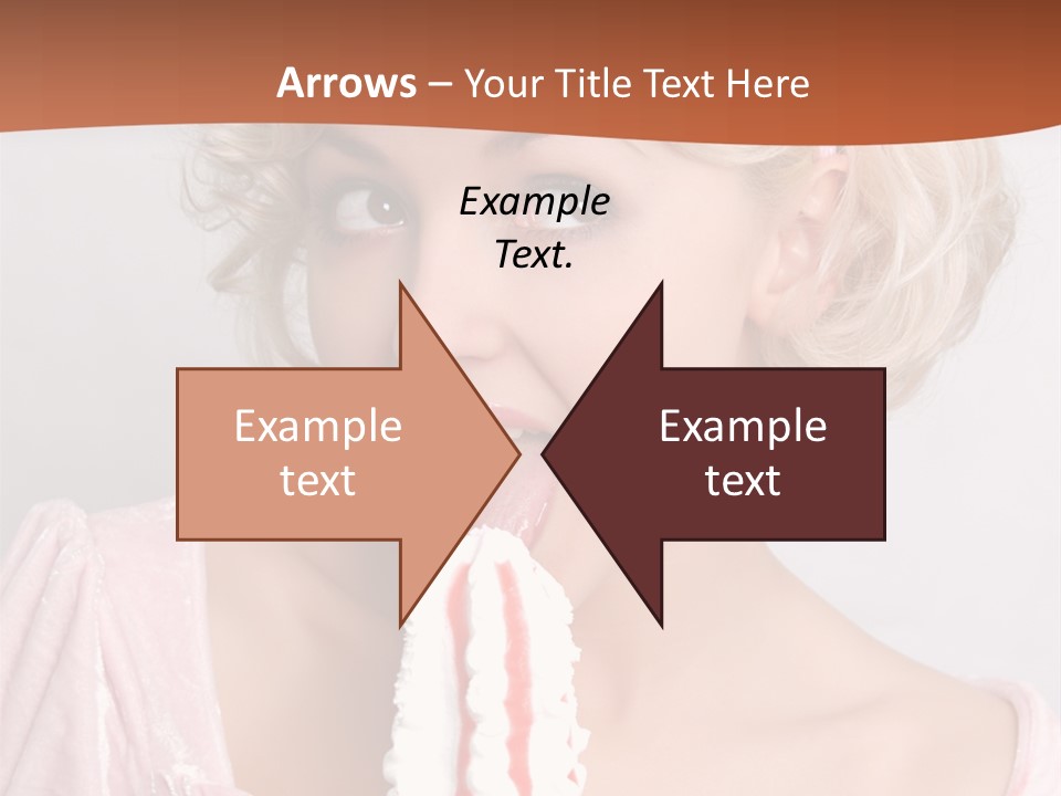 Person Blond Alone PowerPoint Template