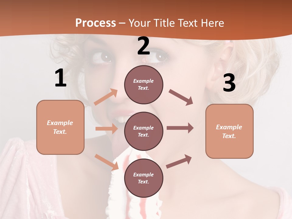 Person Blond Alone PowerPoint Template