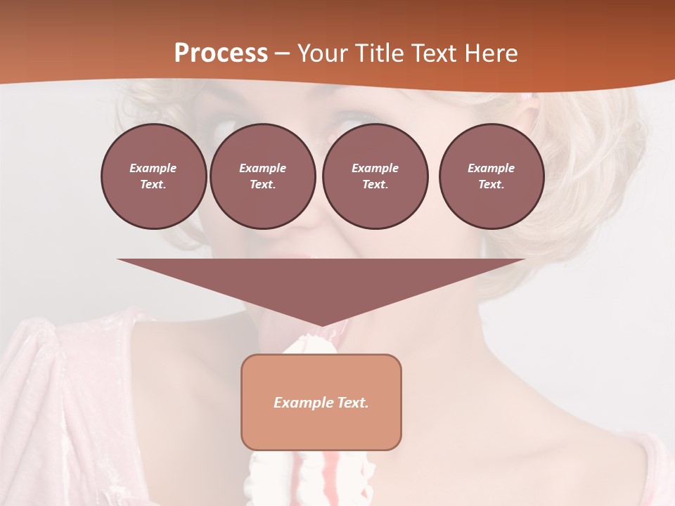 Person Blond Alone PowerPoint Template