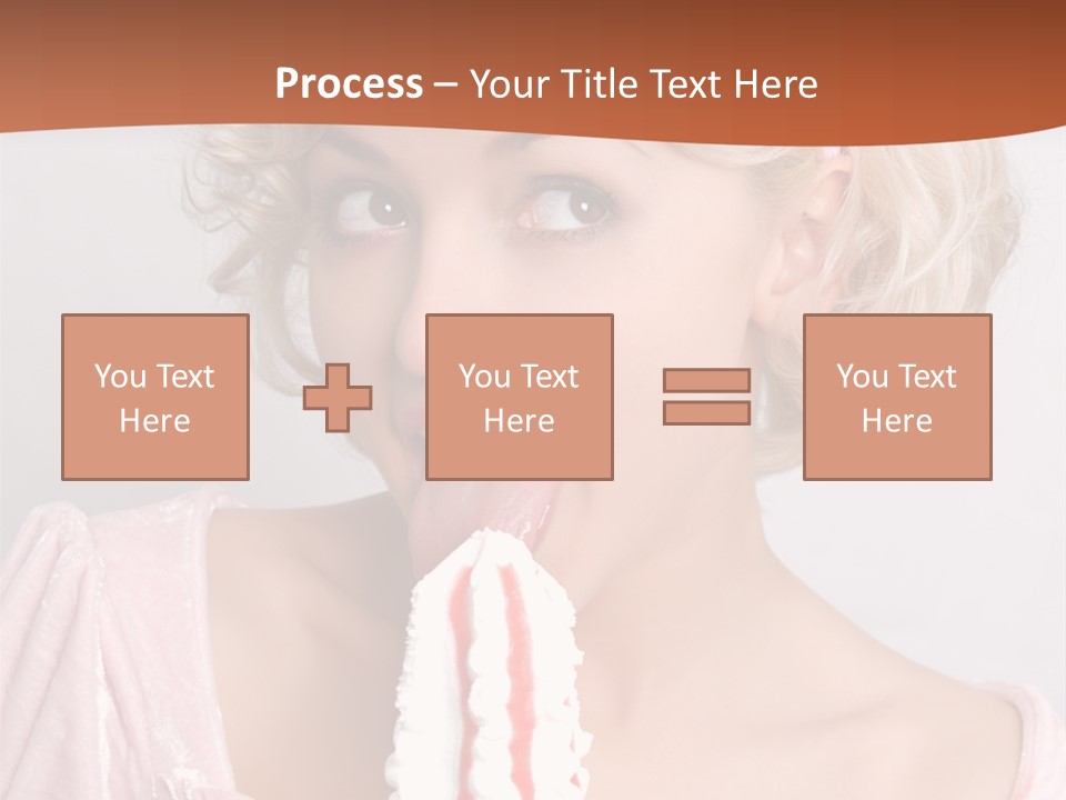 Person Blond Alone PowerPoint Template