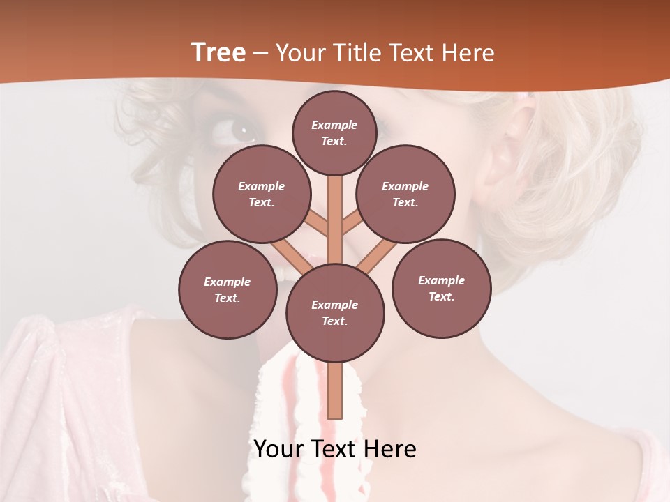 Person Blond Alone PowerPoint Template