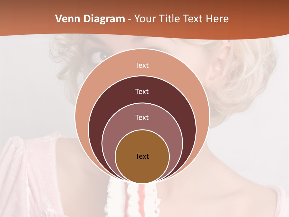 Person Blond Alone PowerPoint Template