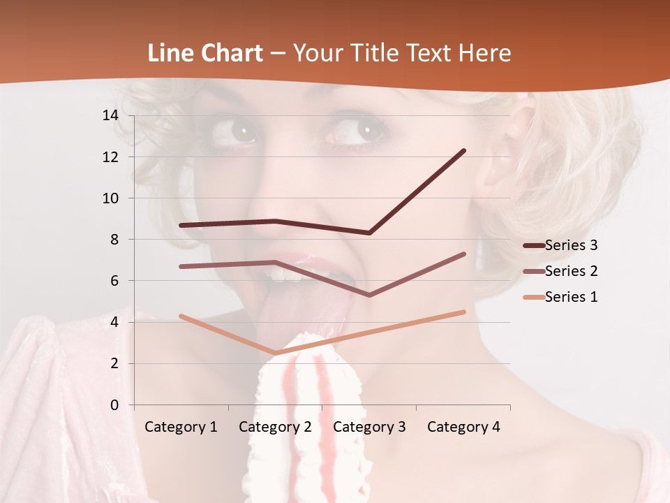 Person Blond Alone PowerPoint Template