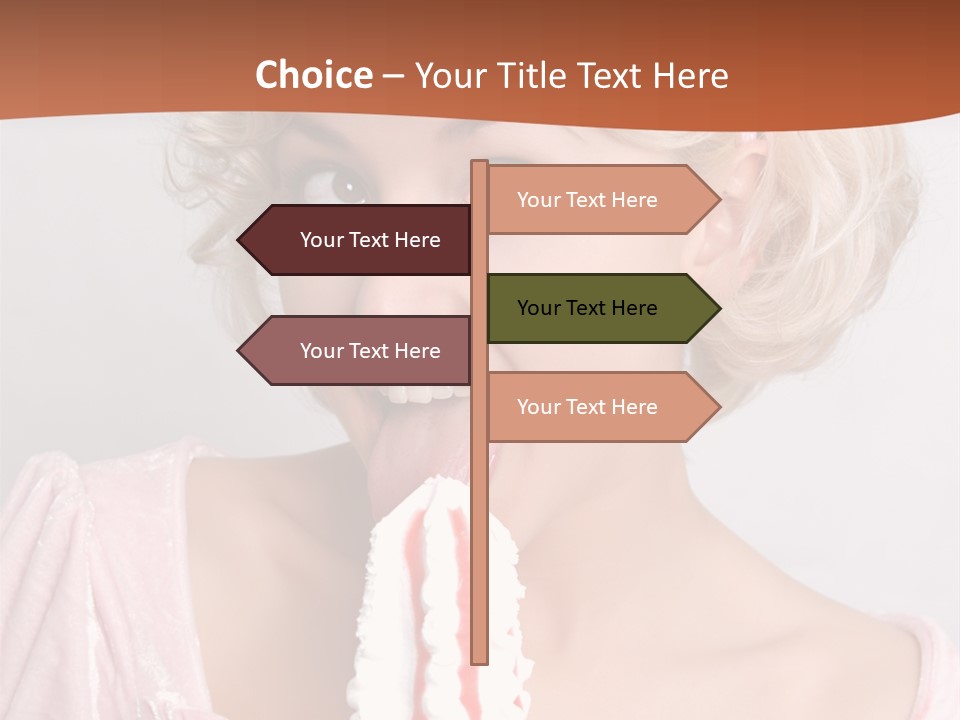 Person Blond Alone PowerPoint Template