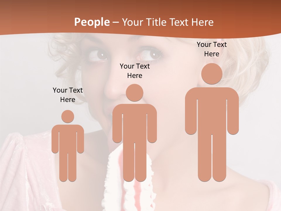 Person Blond Alone PowerPoint Template