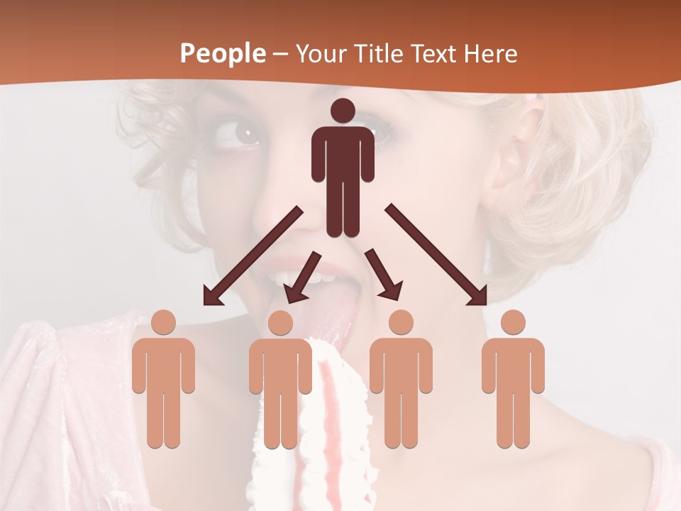 Person Blond Alone PowerPoint Template
