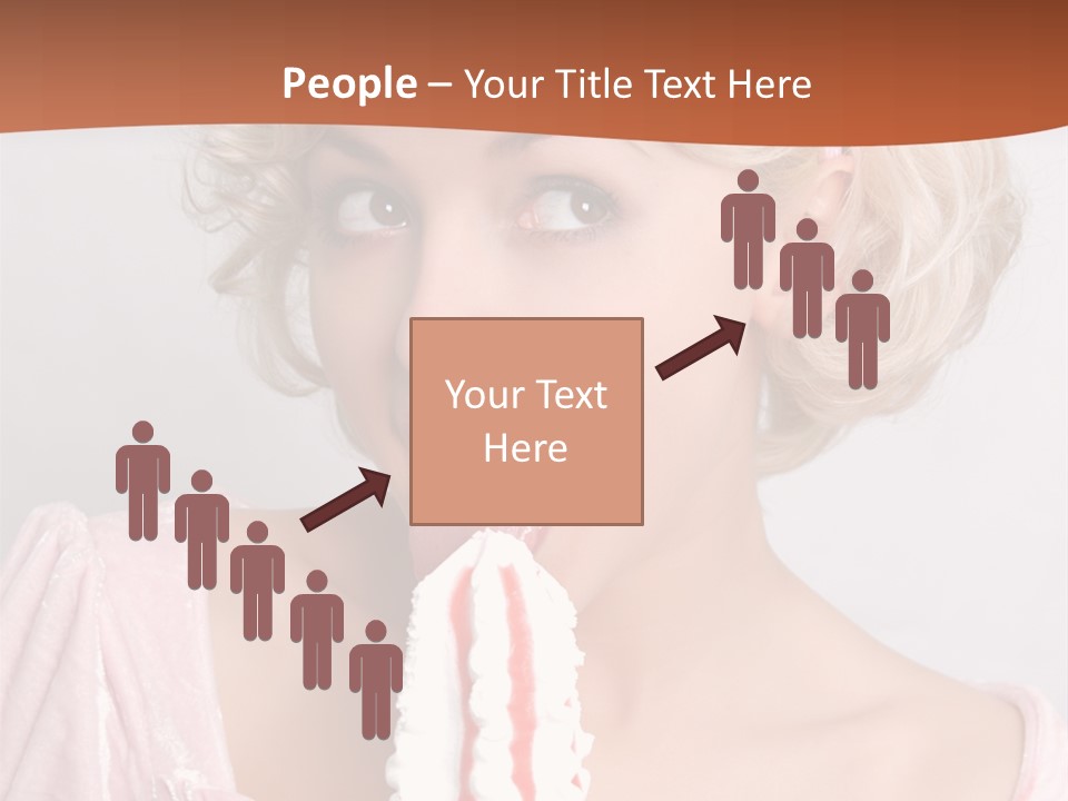 Person Blond Alone PowerPoint Template
