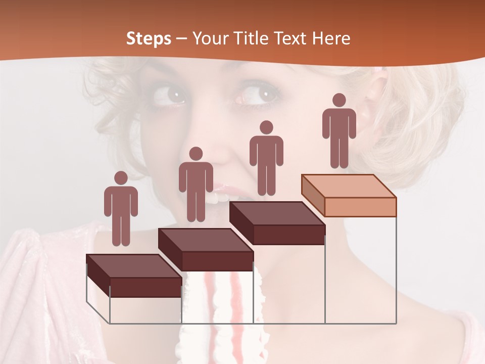 Person Blond Alone PowerPoint Template