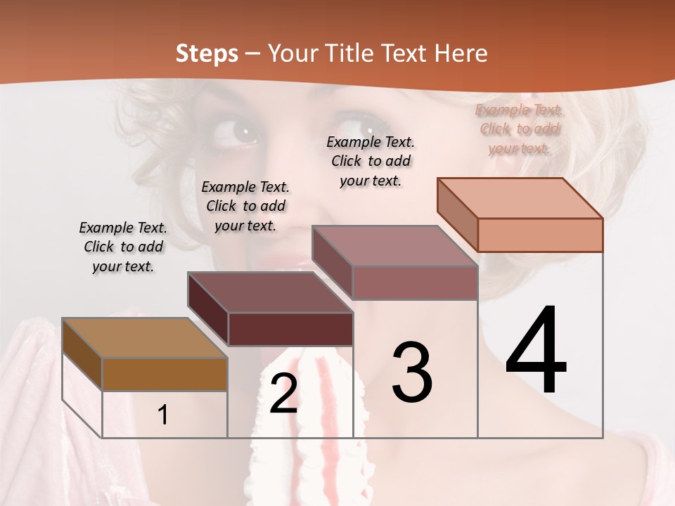 Person Blond Alone PowerPoint Template