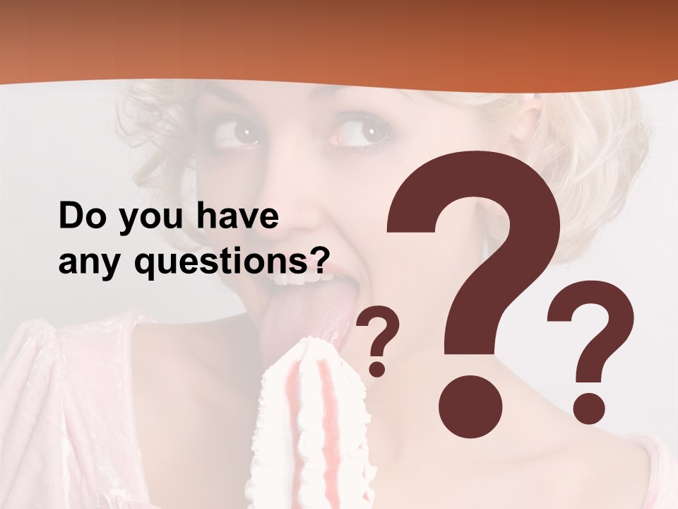 Person Blond Alone PowerPoint Template