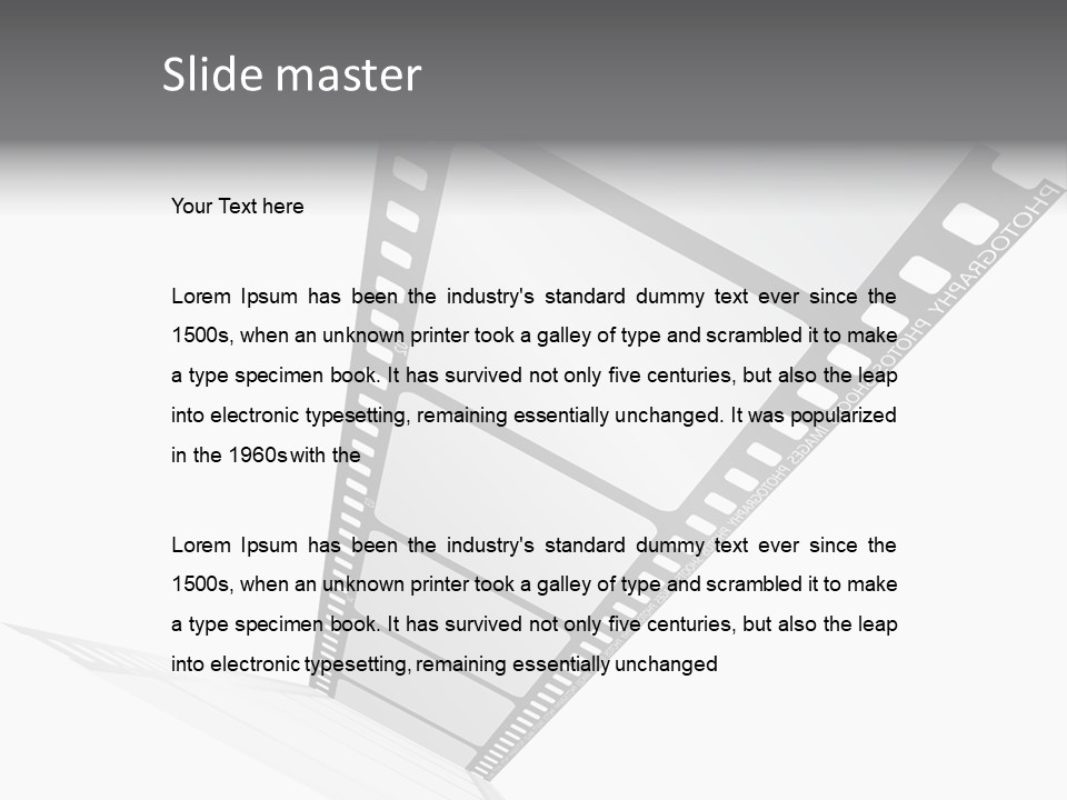 Illustration Exposure Picture PowerPoint Template